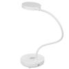 476-382 FORZA Лампа настольная, 20 LED, 3Вт, 300Lm, питание USB, кабель 1м, белый, пластик - 5