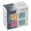 529-141 LADECOR CHRONO Будильник, пластик, 5,7х5,5х2,7см, 4 цвета, 1хАА, арт 1-1 - 4
