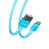 916-064 FORZA Кабель для зарядки Лето iP, 1м, 2А, прорезиненный, 4 цвета, пакет - 2