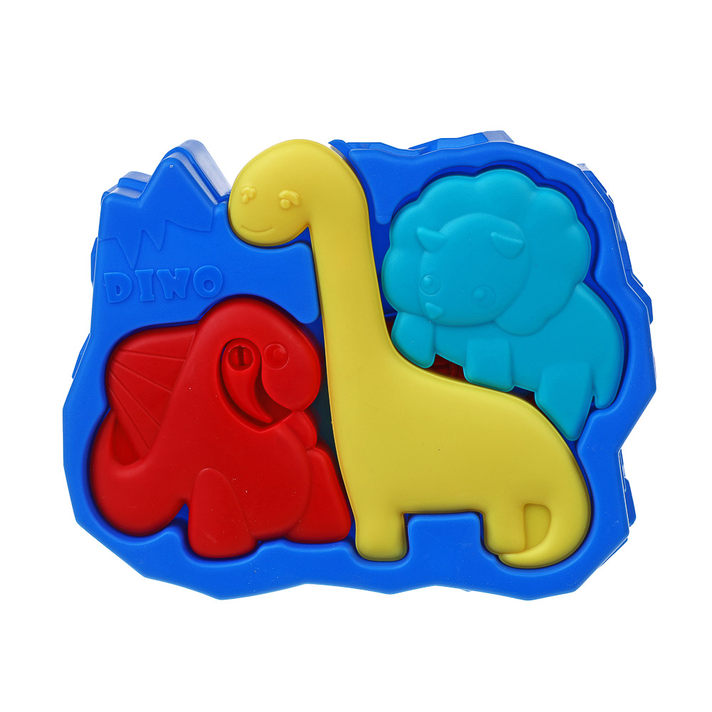 262-457 ИГРОЛЕНД Мини-пазл для малышей в виде животных, ABS, 19,1х19,1х2см, 2 дизайна