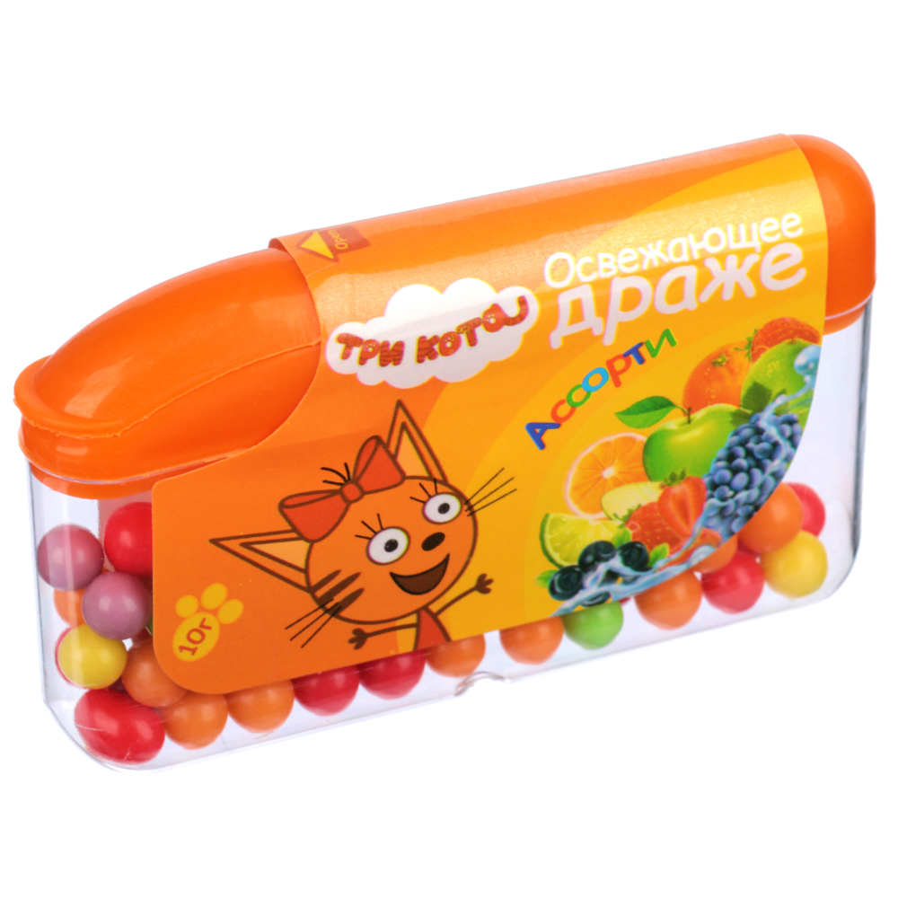 347-136 Драже освежающее со вкусами Три кота/  Hello Kitty, 10 г