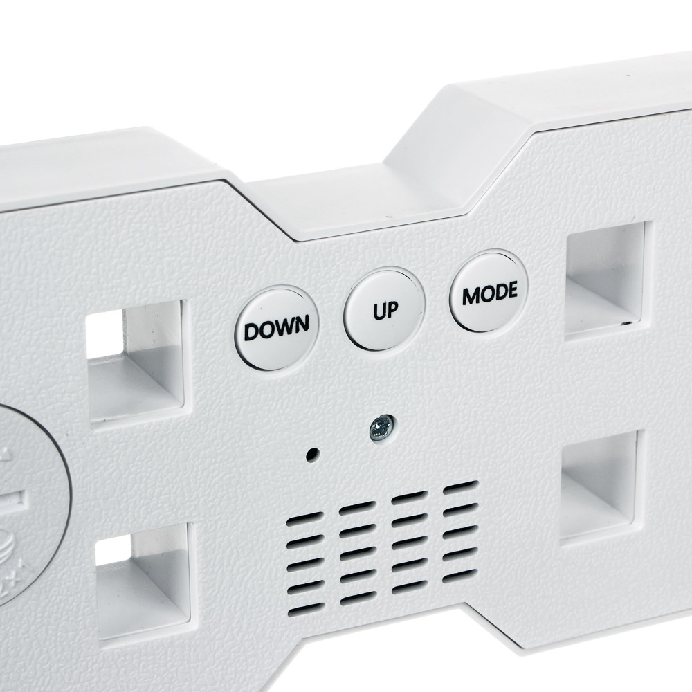 529-228 LADECOR CHRONO Будильник электронный круглый, пластик, USB / 1xCR2032