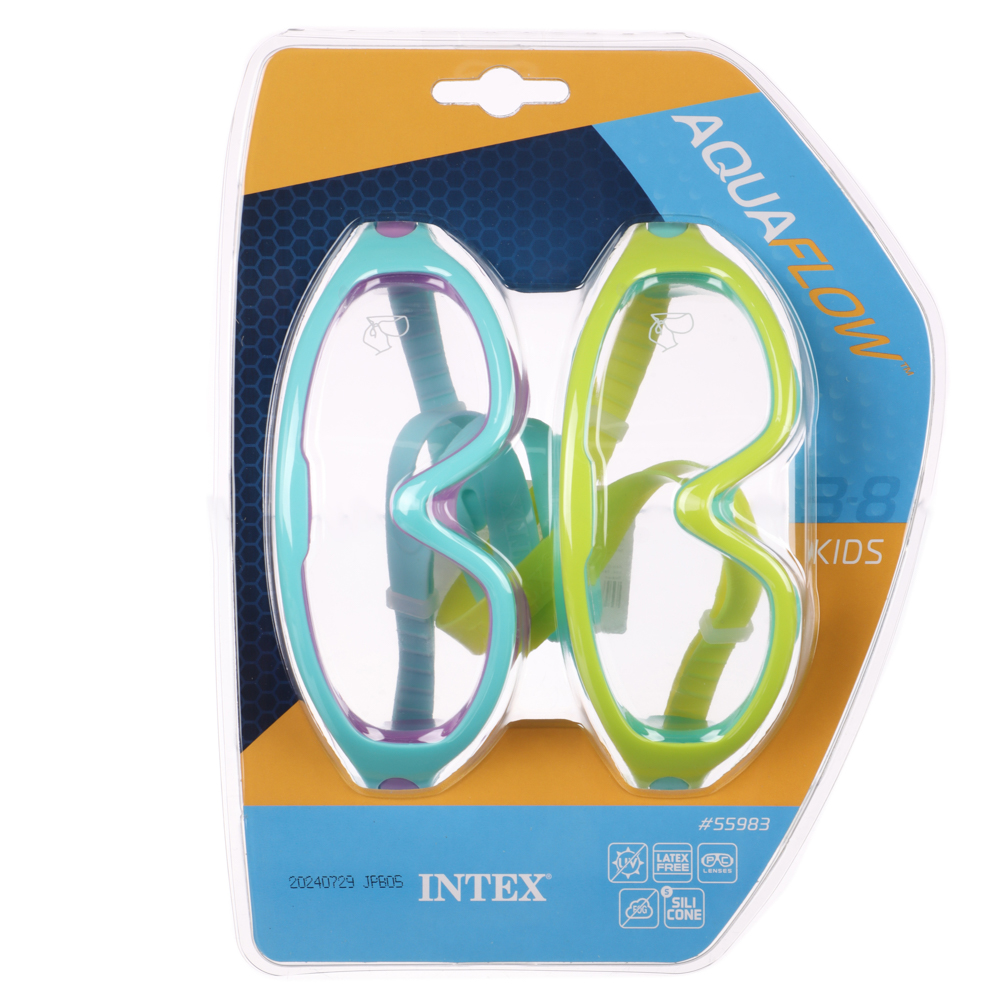 058-016 INTEX Маска для плавания, 3-8 лет, 2 цвета, 55983