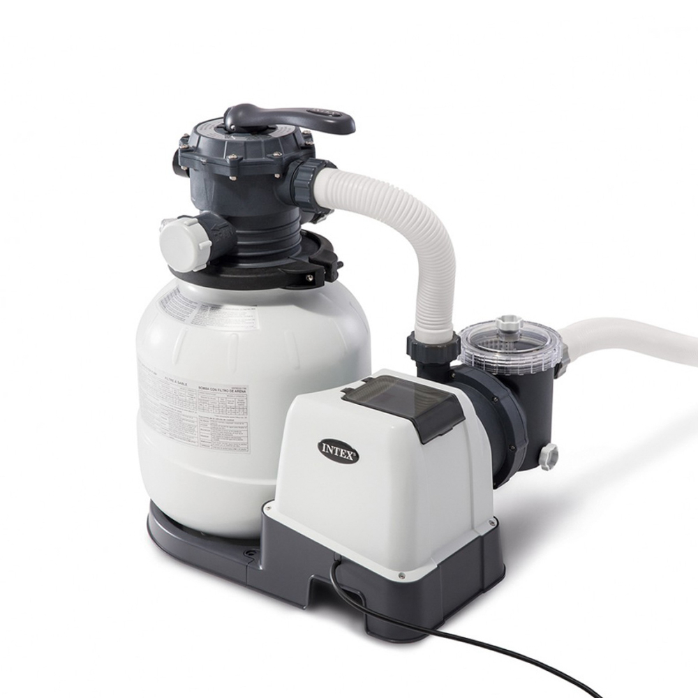047-067 INTEX Фильтр-насос песочный с хлоргенератором"QX2100", 220V, 5700л/ч, 26676