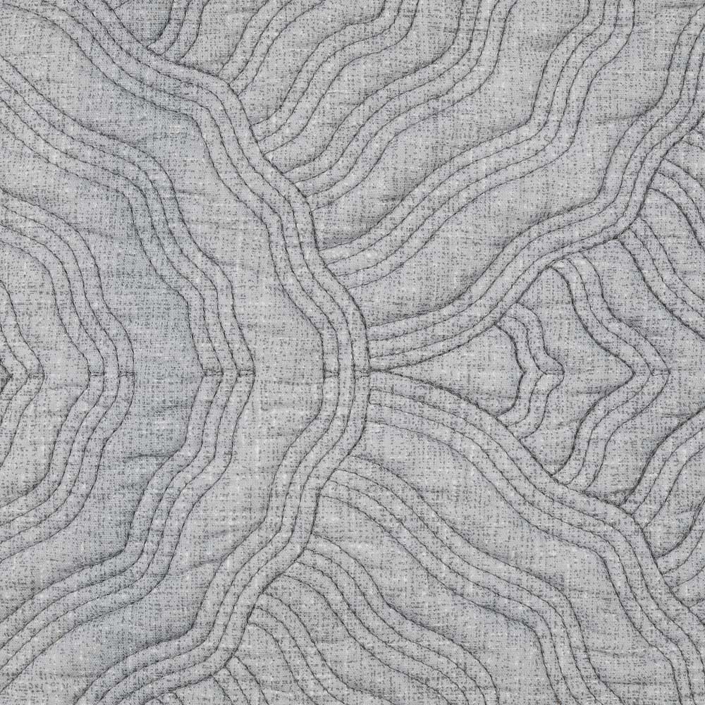 497-095 BY COLLECTION Чехол для подушки с узором 50х50см, 100% хлопок, светло-серый