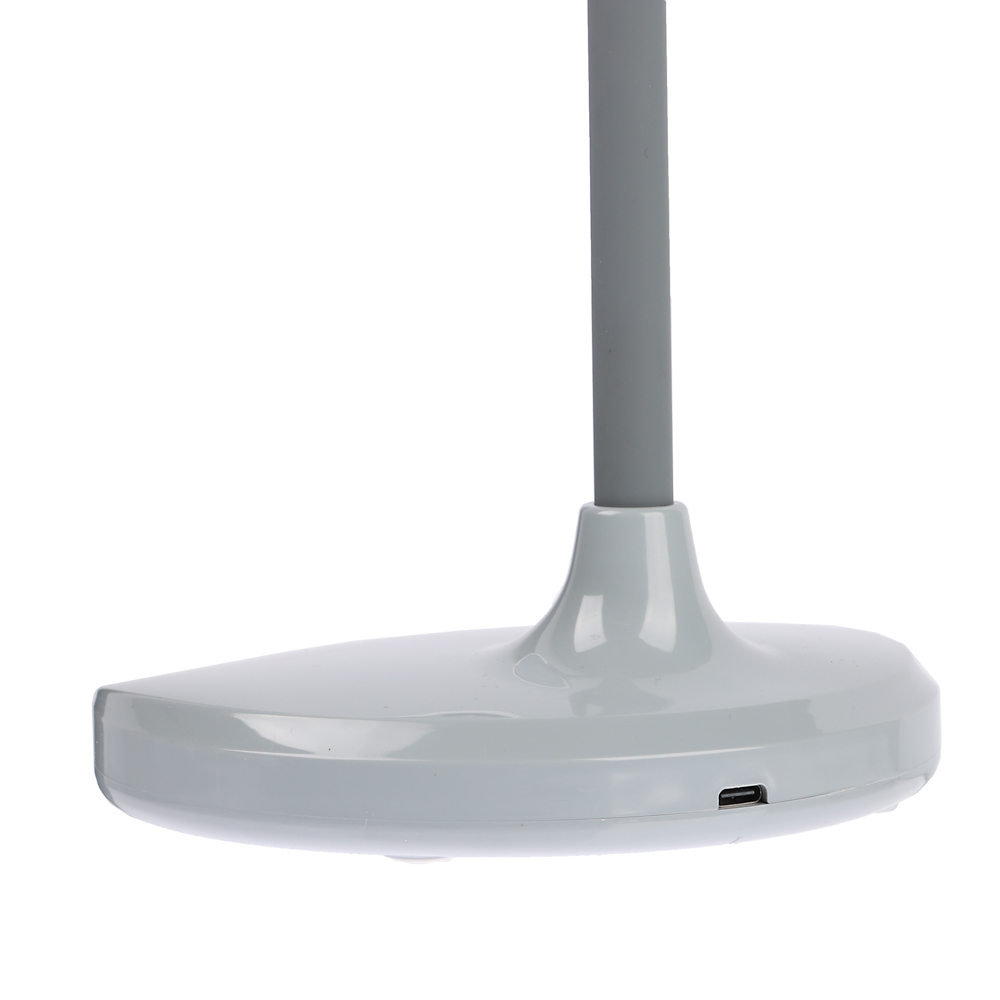 476-388 FORZA Лампа настольная складная 30LED, питание USB, 7Вт, 500Лм, кабель 1м, диммер, пластик, серая