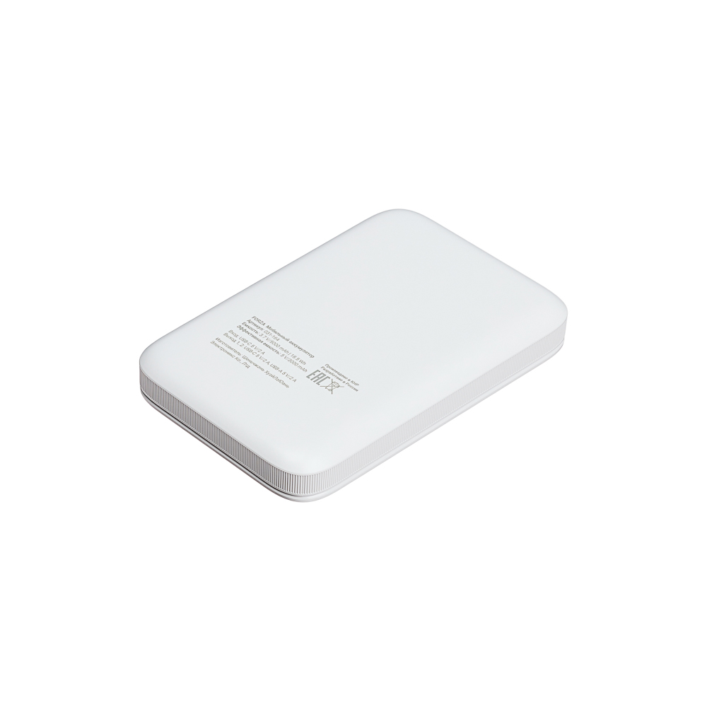 031-164 FORZA Аккумулятор мобильный, 5000 мАч, 1xUSB-A, 1xUSB-C, 10W, 2A, пластик, белый