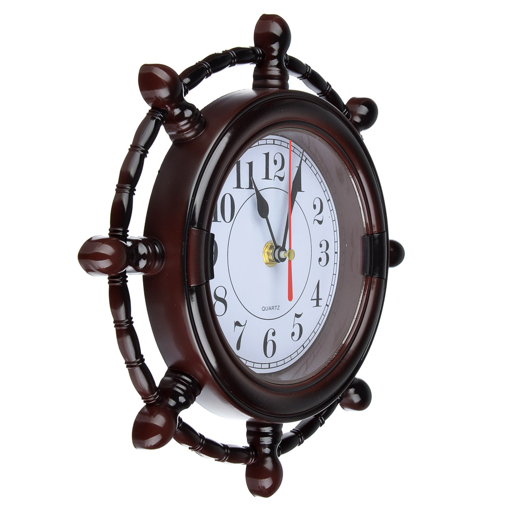 581-111 LADECOR CHRONO Часы настенные "Штурвал", 25x25см 5027